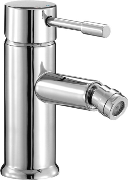 Mono Bidet Mixer Tap With Pop Up Waste (Chrome). technical image