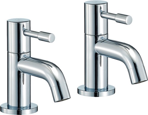 Basin Taps (Pair, Chrome). technical image