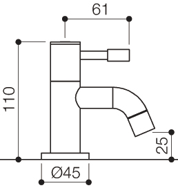 Basin Taps (Pair, Chrome). technical image
