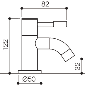 Bath Taps (Pair, Chrome). technical image