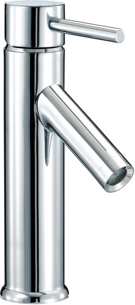 Basin Mixer Tap, Freestanding, 234mm High (Chrome). technical image