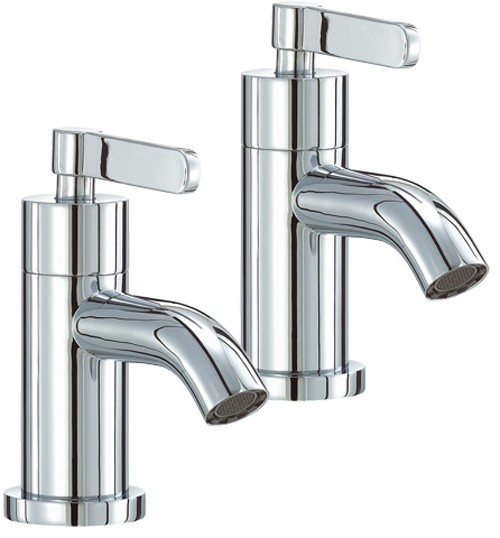 Bath Taps (Pair, Chrome). technical image