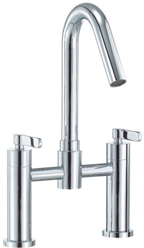 Bath Filler Tap (High Spout, Chrome). technical image