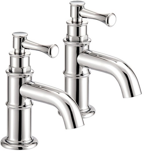 Bath Taps (Pair, Chrome). technical image