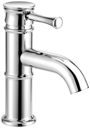 Mono Basin Mixer Tap With Pop-Up Waste (Chrome). technical image