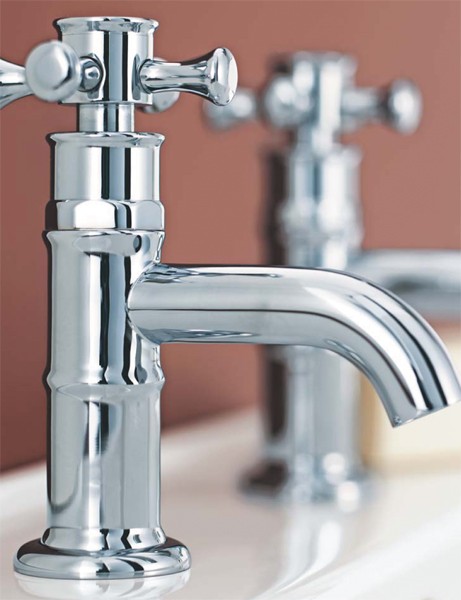 Basin Taps (Pair, Chrome). technical image