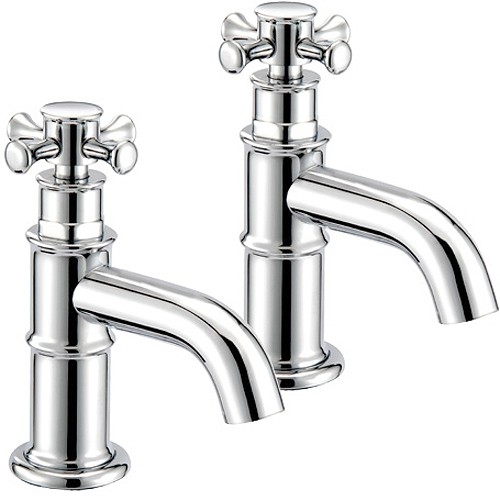 Bath Taps (Pair, Chrome). technical image