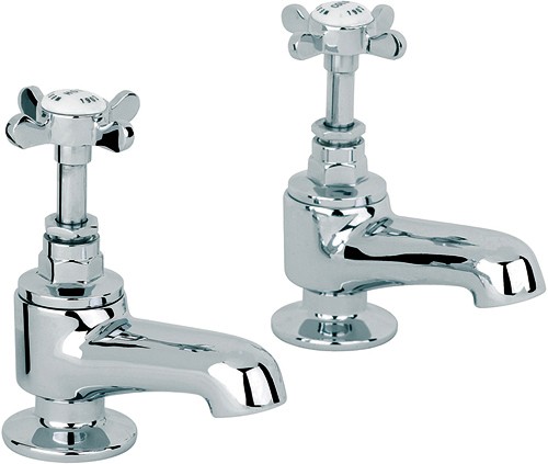 Bath Taps (Pair, Chrome). technical image