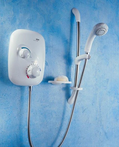 Mira Event XS in white & chome. technical image
