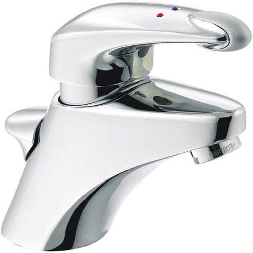 Mono Basin Mixer Tap (Chrome). technical image