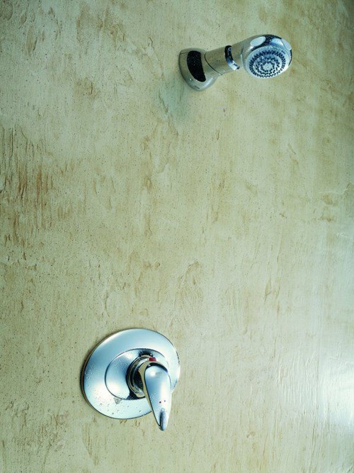 Concealed Shower Valve with Fixed Shower Head. technical image