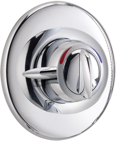 Concealed Manual Shower Valve (Chrome). technical image
