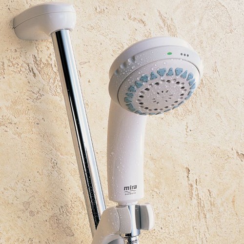 Mira RF1 Power Handset in White. technical image