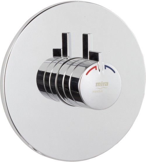 Concealed Thermostatic Shower Valve (Chrome). technical image
