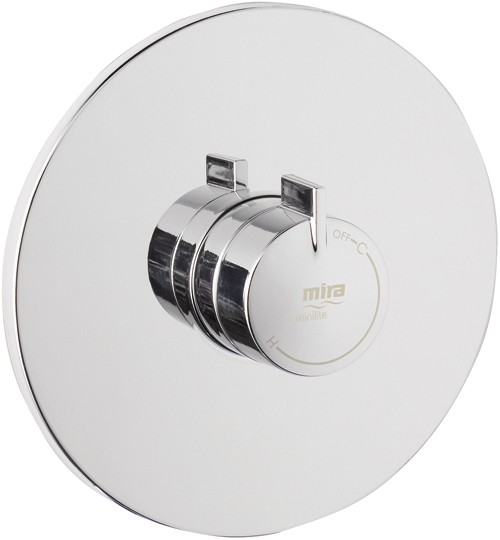 Concealed Thermostatic Shower Valve (Chrome). technical image