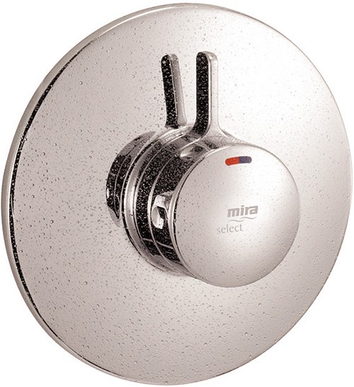 Concealed Thermostatic Shower Valve (Chrome). technical image