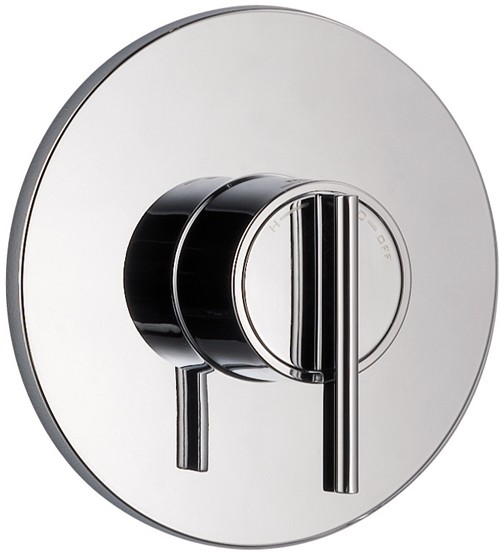 Concealed Thermostatic Shower Valve (Chrome). technical image