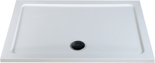 Acrylic Capped Low Profile Rectangular Tray. 1000x800x40mm. technical image
