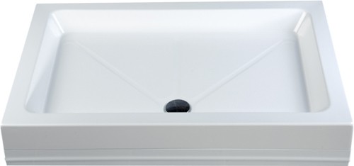 Easy Plumb Stone Resin Rectangular Tray. 1400x700x110mm. technical image