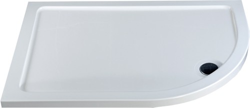 Acrylic Capped Low Profile Offset Quad Tray. 1200x800 (Left Hand) technical image