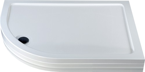 Easy Plumb Low Profile Offset Quad Tray. 1200x800. (Left Hand). technical image