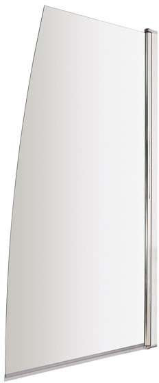 Sail Bath Screen (Chrome). technical image