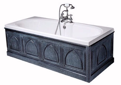 Finesse double ended white bath. 1700 x 750mm. Legs included. technical image