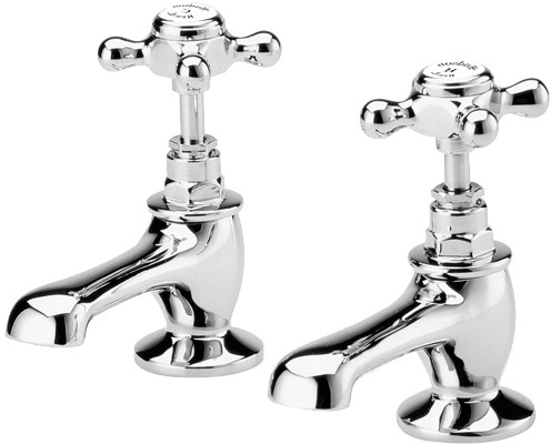 Basin taps (Pair, Chrome) technical image