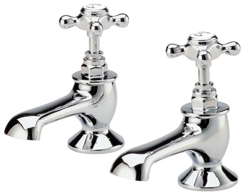 Bath taps (Pair, Chrome) technical image