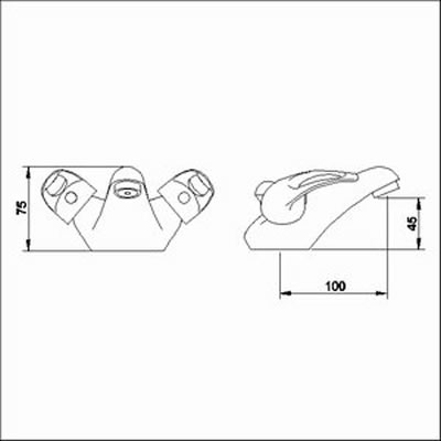Mono basin mixer tap + Free pop up waste technical image