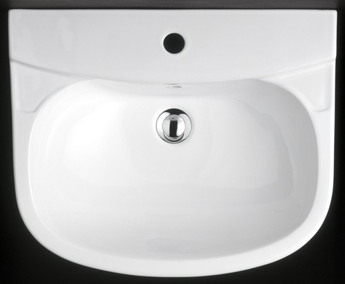1 Tap Hole Basin & Pedestal. 550mm. technical image