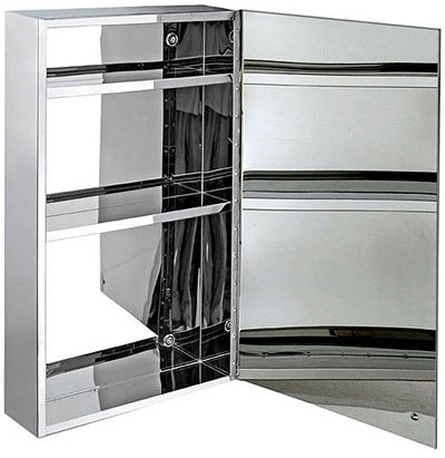 Mirror Bathroom Cabinet. 400x670x120mm. technical image