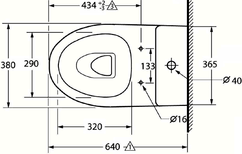 4 Piece Bathroom Suite, Toilet, Soft Close Seat, 58cm Basin. technical image