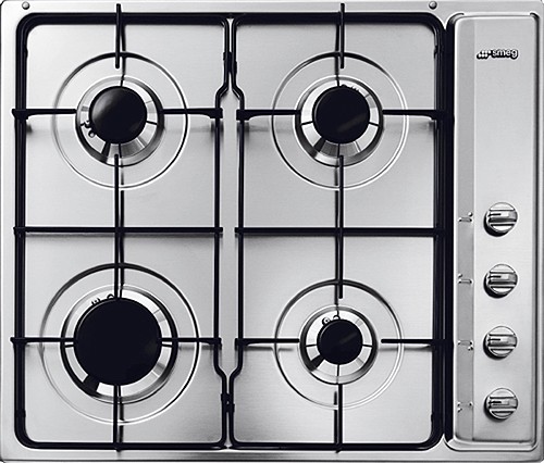 Cucina Stainless Steel 4 Burner Gas Hob. 600mm. technical image