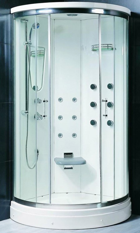 1000x1000 Complete hydro therapy quadrant enclosure. technical image