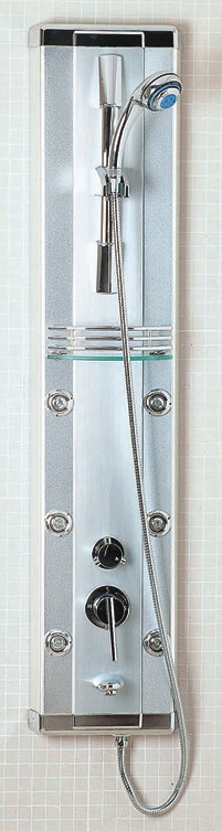 Caspian 6 Jet Shower Panel. technical image