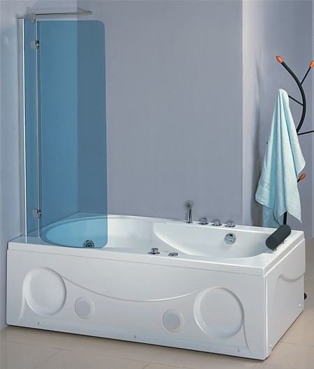 Complete Shower Bath (Left Hand). 1800mm. 6 Jet whirlpool. technical image