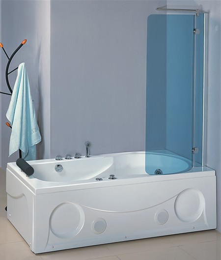 Complete Shower Bath (Right Hand). 1800mm. 6 Jet whirlpool. technical image