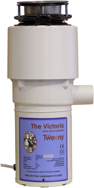Victoria Continuous Feed  Waste Disposal Unit. technical image