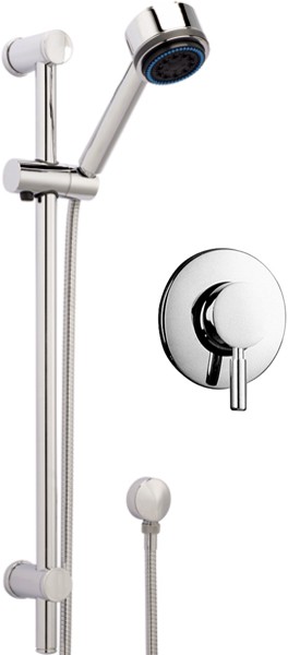 Manual Concealed Shower Valve & Adjustable Slide Rail Kit. technical image