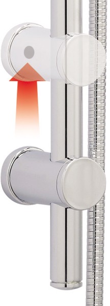 Manual Concealed Shower Valve & Adjustable Slide Rail Kit. technical image