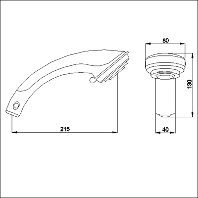 Multi function handset (High Pressure). technical image