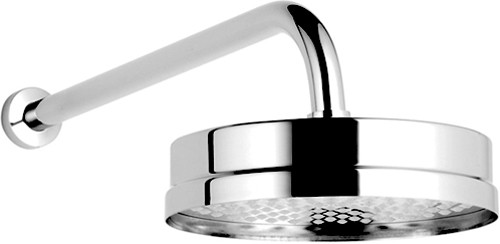 8" fixed shower head and arm technical image