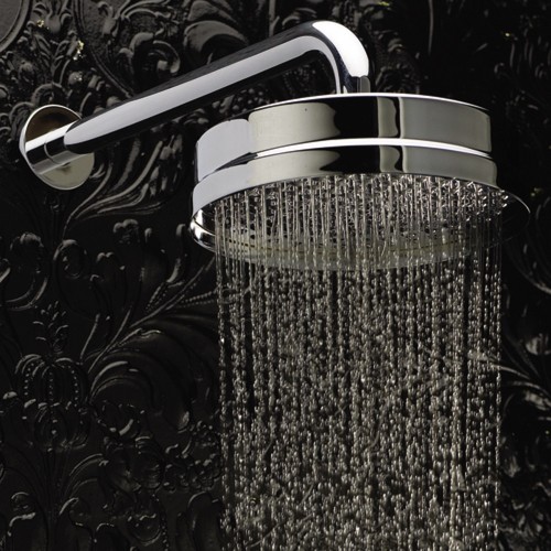 8" fixed shower head and arm technical image