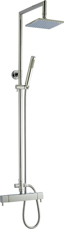 Thermostatic Bar Shower Valve & Tiamo Riser Set. technical image