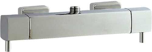 Thermostatic Bar Shower Valve & Tiamo Riser Set. technical image