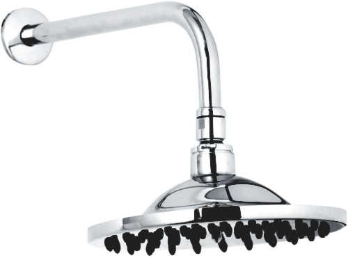 Traditional 8" fixed shower head and arm technical image