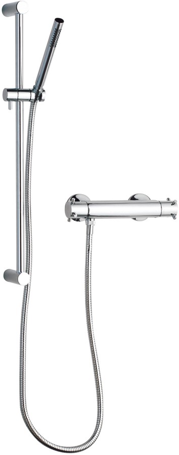 Minimalist thermostatic bar valve with slide rail kit technical image