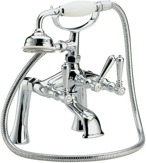 Lever bath shower mixer with shower kit technical image