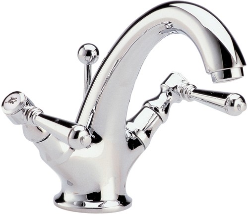 Lever mono basin mixer + free pop up waste. technical image